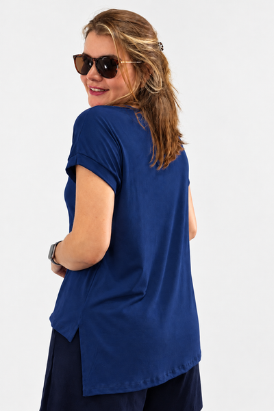 Blusa Ágata - Decote V Bobo em Viscolycra