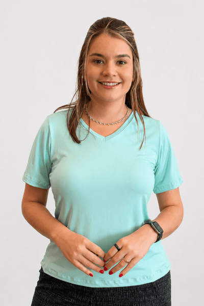 Blusa Osaka - T-Shirt Decote V em Malha Confort - Naguirre Shop