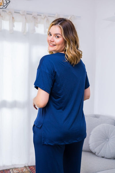 Blusa Paola - Gola Redonda Malha Confort - Naguirre Shop