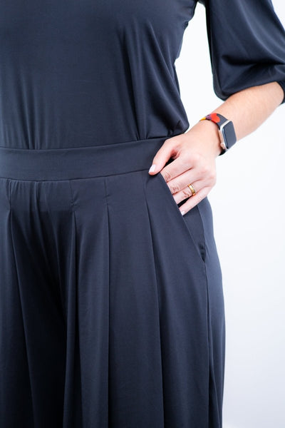 Calça Grega - Pantalona em Malha Confort - Naguirre Shop