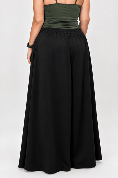 Calça Pantalona Alma Super Ampla com Efeito Saia
