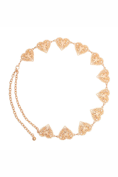 Cinto de Correntes com Coração Médio Rendado - Naguirre Shop