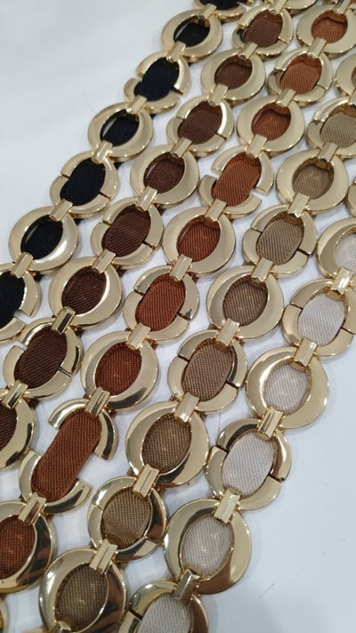 Cinto Imperial – Elástico com Fivela Dourada - Naguirre Shop