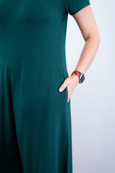 Macacão Origem - Gola Redonda com Barra Triangular em Viscolycra - Naguirre Shop