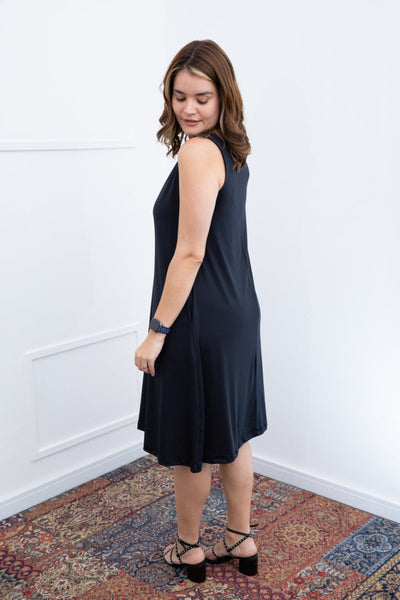 Vestido Sofia - Malha Confort Regata Midi - Naguirre Shop
