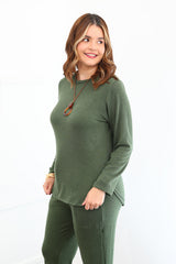 Blusa Bariloche em Lãzinha com Gola Redonda