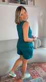 Conjunto Olivia - Bermudinha e Blusa Regata em Malha Fria