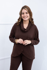 Blusa Vânia - Manga Longa com Gola Boba