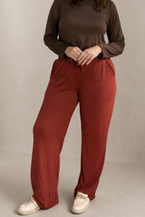 Calça Aspen - Pantalona com Bolsos Faca em Lãzinha Premium