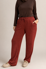 Calça Aspen - Pantalona com Bolsos Faca em Lãzinha Premium