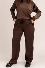 Calça Aspen - Pantalona com Bolsos Faca em Lãzinha Premium