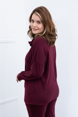 Blusa Vânia - Manga Longa com Gola Boba