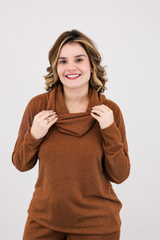 Blusa Jéssica - Gola Boba em Lãzinha