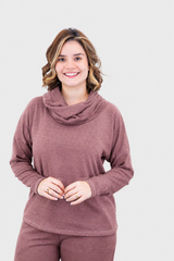 Blusa Jéssica - Gola Boba em Lãzinha