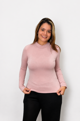 Blusa Donna - Manga longa com Golinha