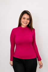 Blusa Donna - Manga longa com Golinha