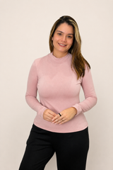 Blusa Donna - Manga longa com Golinha