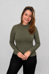 Blusa Donna - Manga longa com Golinha