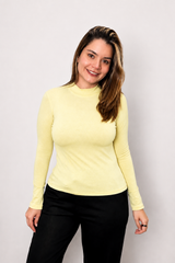 Blusa Donna - Manga longa com Golinha