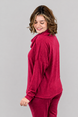 Blusa Jéssica - Gola Boba em Lãzinha