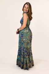 Vestido Longo Ciganinha com Lastex Estilo Boho Bali