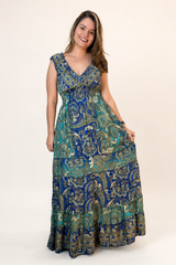 Vestido Longo Ciganinha com Lastex Estilo Boho Bali