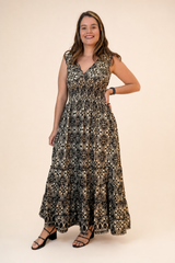 Vestido Longo Ciganinha com Lastex Estilo Boho Bali