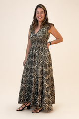 Vestido Longo Ciganinha com Lastex Estilo Boho Bali
