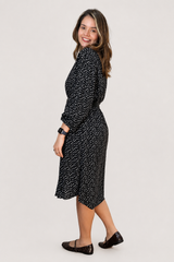 Chemise em Viscolinho Moda Poá Estilo Italiana Florença
