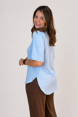 Blusa Assimétrica em Malha Confort Tóquio