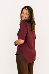 Blusa Assimétrica em Malha Confort Tóquio