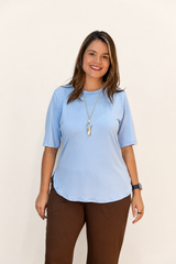 Blusa Assimétrica em Malha Confort Tóquio