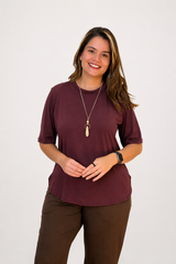 Blusa Assimétrica em Malha Confort Tóquio