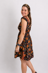 Vestido Midi Ciganinha com Lastex Estilo Boho Zanzíbar