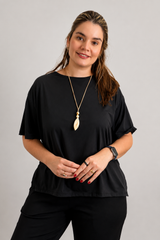 Blusa Big Clássica Estilo Urbana Lyon em malha Confort