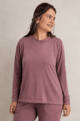 Blusa Marina - Manga Longa em Lãzinha com Gola Redonda
