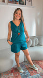 Conjunto Olivia - Bermudinha e Blusa Regata em Malha Fria