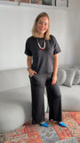 Calça Pantalona Malha Confort Martina