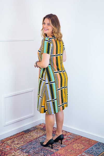 Vestido Malha Confort Midi com Manga Sara BF