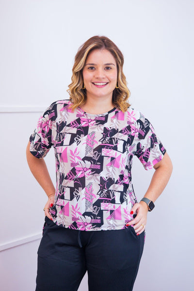 Blusa Gola Redonda Malha Confort Paola BF