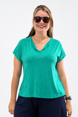 Blusa Ágata - Decote V Bobo em Viscolycra