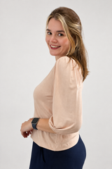 Blusa Luana - Gola V em Viscolycra
