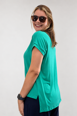 Blusa Ágata - Decote V Bobo em Viscolycra
