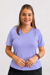 Blusa Osaka - T-Shirt Decote V em Malha Confort