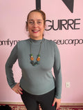 Blusa Donna - Manga longa com Golinha