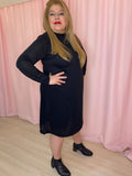 Vestido Lãzinha Golinha e Manga Longa Marrocos