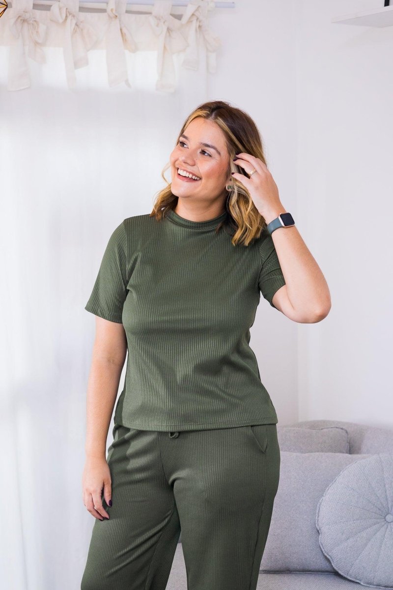 Blusa Claudia - Malha Canelada - Naguirre Shop