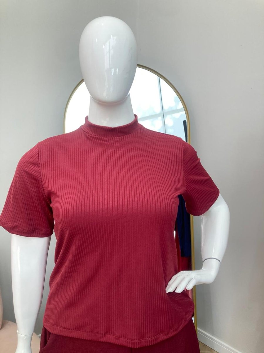Blusa Claudia - Malha Canelada - Naguirre Shop
