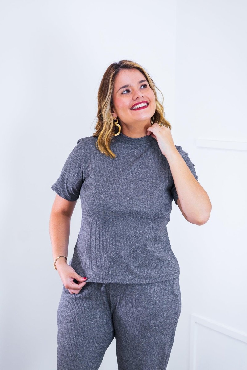 Blusa Claudia - Malha Canelada - Naguirre Shop