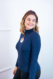 Blusa Donna - Manga longa com Golinha - Naguirre Shop
